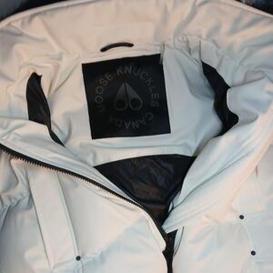 Moose Knuckles White Puffer Coat